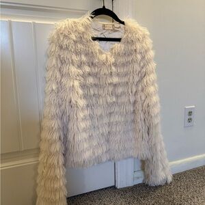 Altar'd State Cream Teddy Jacket